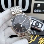 Clone Omega De Ville Stainless Steel Black 42MM Watches - New